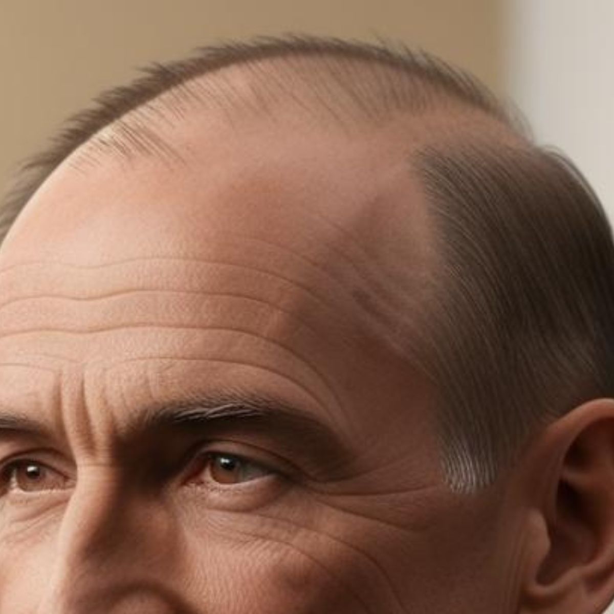 head of a male with hair loss